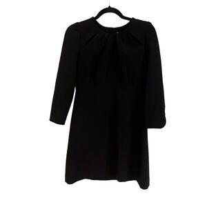 Milly Pleated Front Long Sleeve A-Line Mini Dress Size 8